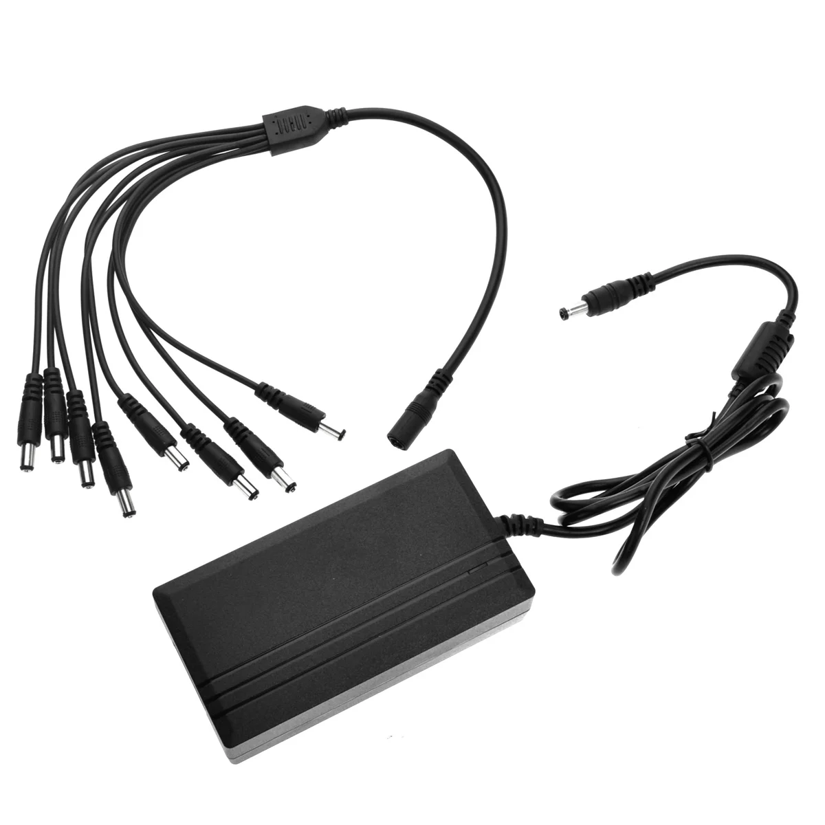 LED Strip Light Adapter with 8 Way Splitter Cable 12V 5A 60W DC for CCTV Camera Mainly Black
LED Strip Light Adapter with 8 Way Splitter Cable 12V 5A 60W DC for CCTV Camera Mainly Black