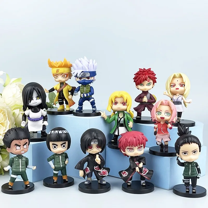 12 Pcs NARUTO Anime Uzumaki Naruto Hatake Kakashi Uchiha Sasuke Haruno Sakura PVC Action Figure Collectible Model Toy OPP 7CM
12 Pcs NARUTO Anime Uzumaki Naruto Hatake Kakashi Uchiha Sasuke Haruno Sakura PVC Action Figure Collectible Model Toy OPP 7CM
