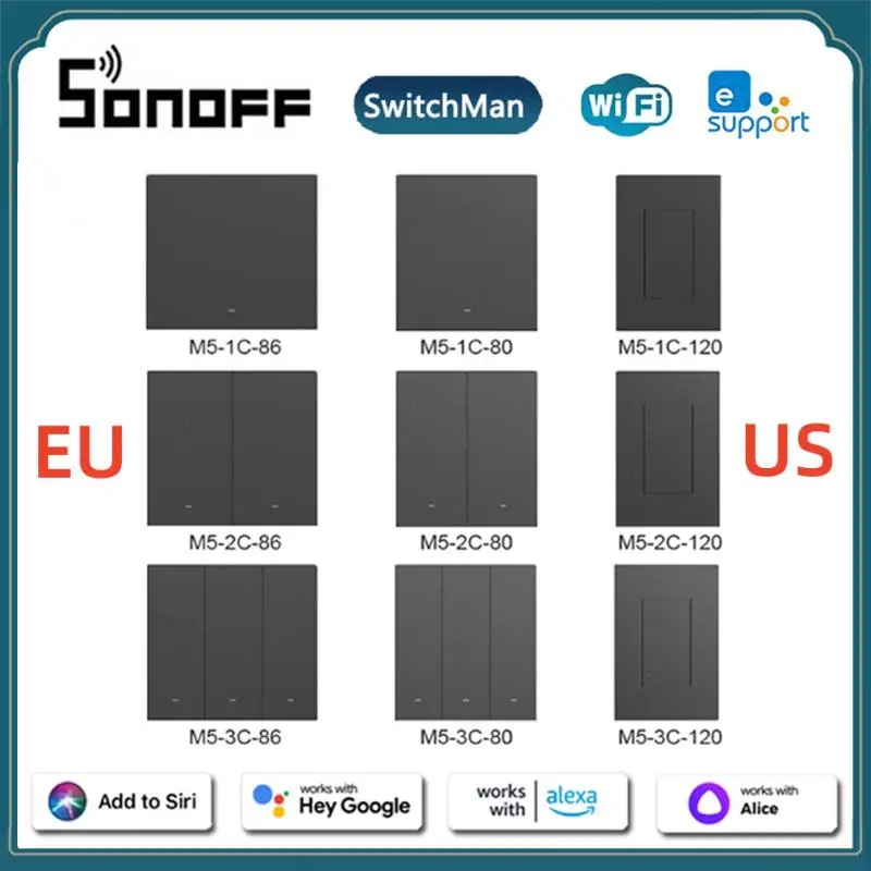 Умный настенный выключатель SONOFF M5 SwitchMan 80/86/120 1/2/3C EU/US ESP32 WiFi работает с R5 Alexa Siri Яндекс Alice Google Home EWelink
Умный настенный выключатель SONOFF M5 SwitchMan 80/86/120 1/2/3C EU/US ESP32 WiFi работает с R5 Alexa Siri Яндекс Alice Google Home EWelink