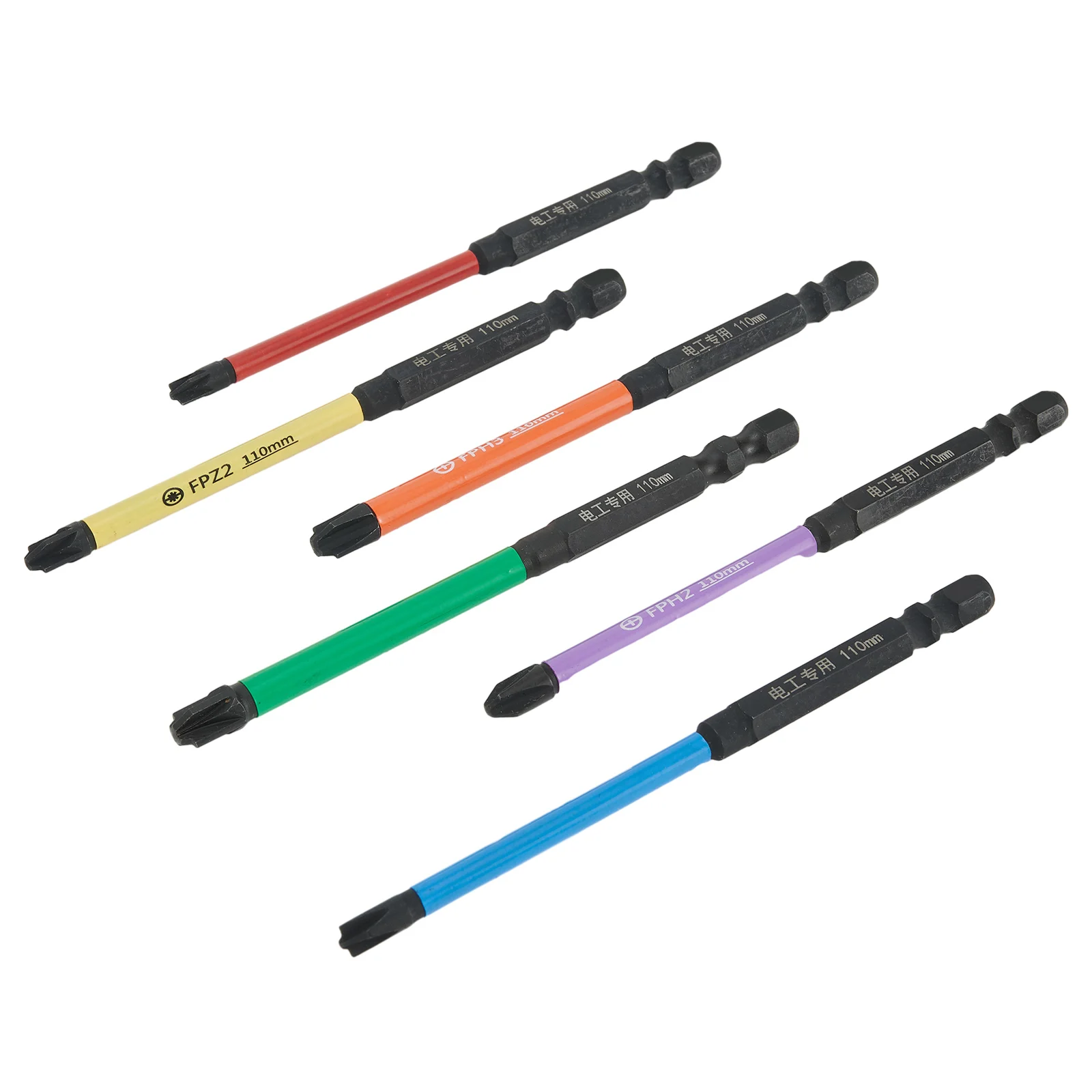 Electrician Screwdriver Bits 110mm / 4.33’’ Length FPH1/FPH2/FPH3/FPZ1/FPZ2/FPZ3 Magnetic Various Colours High Quality
Electrician Screwdriver Bits 110mm / 4.33’’ Length FPH1/FPH2/FPH3/FPZ1/FPZ2/FPZ3 Magnetic Various Colours High Quality