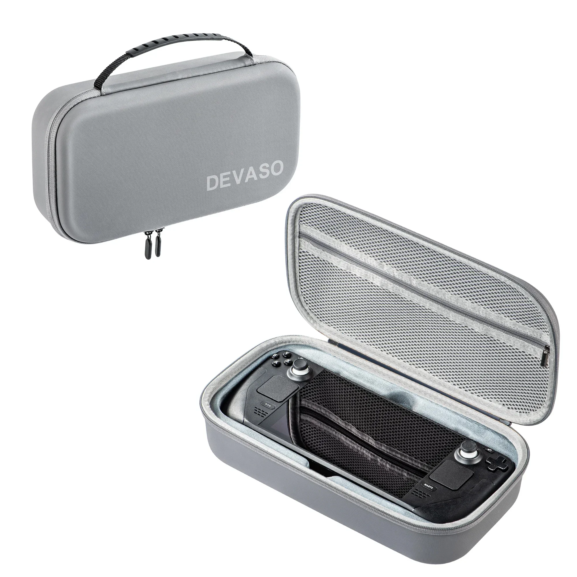 

Sturdy Game Console Storage Bag EVA Travel Carrying Case for Steam Deck OLED / ROG ALLY Multiple Card Slots Host Zipper Handbag