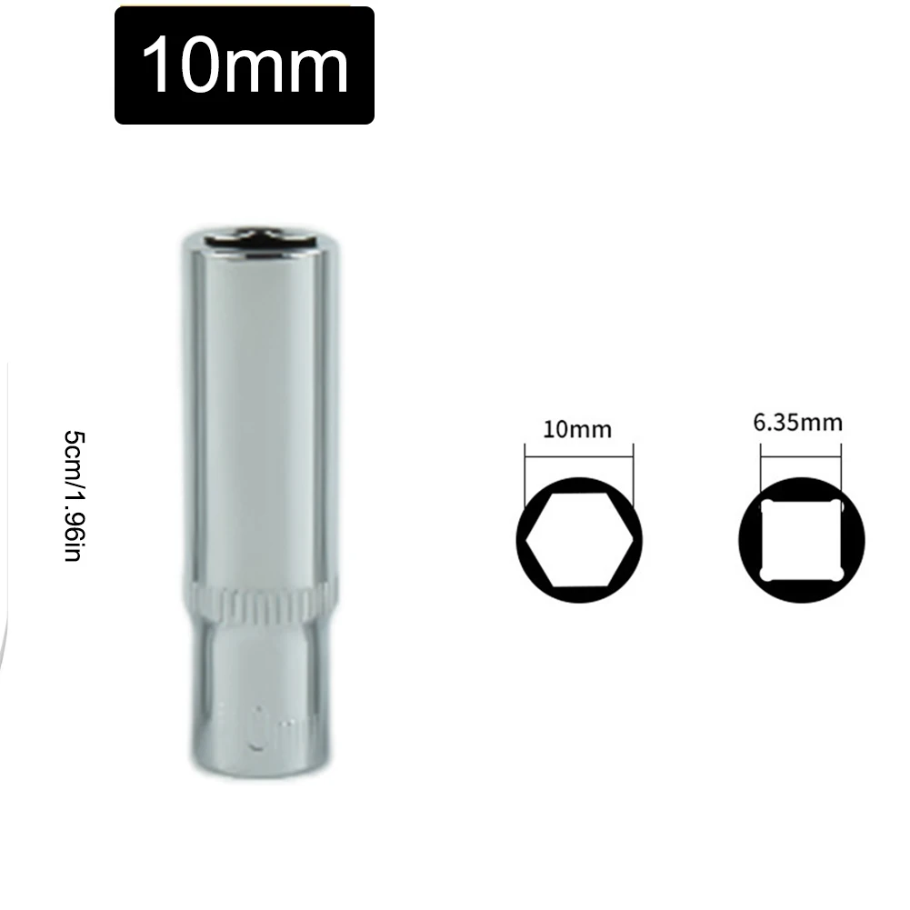 Hand Tools Hex Socket Hand Tools 11pcs 50mm Chromium-vanadium Steel Hand Tools Hexagon Lengthened Socket Wrench Head
Hand Tools Hex Socket Hand Tools 11pcs 50mm Chromium-vanadium Steel Hand Tools Hexagon Lengthened Socket Wrench Head