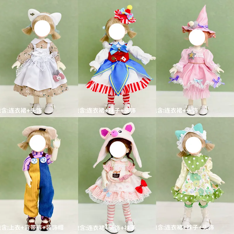 30cm Doll Clothes Set for 6 Points Bjd Dress Up Dress Princess Dress Accessories Clothes Fat Doll Wearable Children Girls Toys 
30cm Doll Clothes Set for 6 Points Bjd Dress Up Dress Princess Dress Accessories Clothes Fat Doll Wearable Children Girls Toys