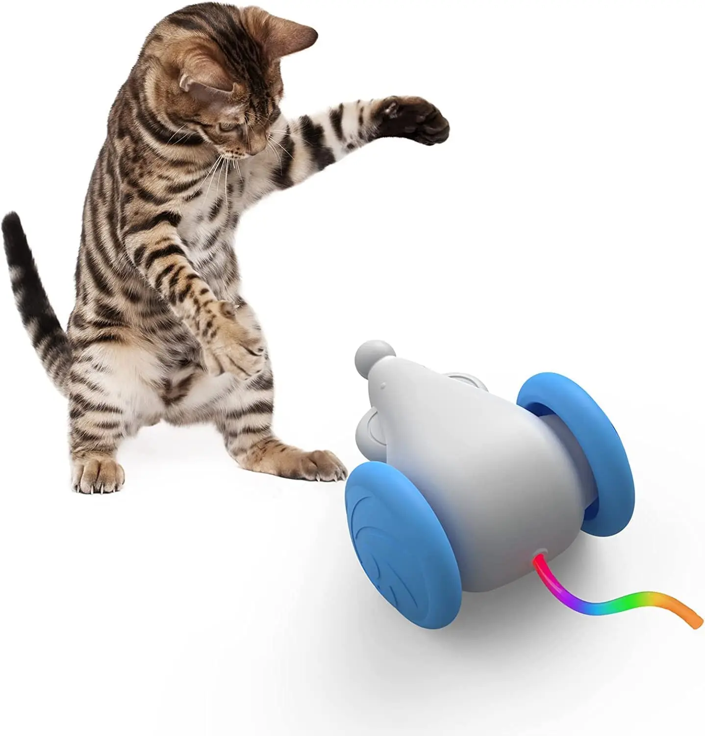 Interactive Cat Toys for Indoor Cats, Automatic Cat Toy with LED Lights, Kitten Toys, Electric Pet Toy, USB Rechargeable
Interactive Cat Toys for Indoor Cats, Automatic Cat Toy with LED Lights, Kitten Toys, Electric Pet Toy, USB Rechargeable