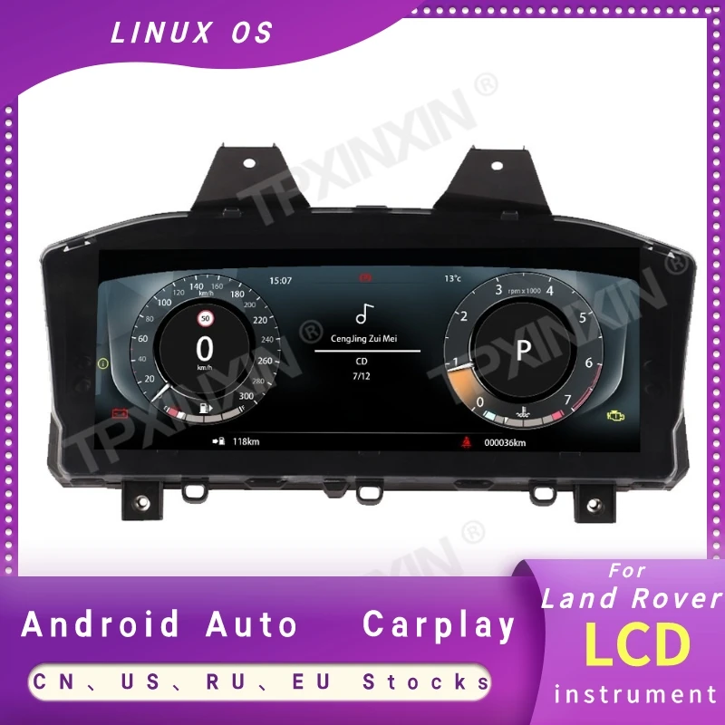 No Coding 12.3Inch For Land Rover Range Rover Sport LCD Digital Instrument Cluster Smart Odometer Speedometer Linux OS HD Screen
No Coding 12.3Inch For Land Rover Range Rover Sport LCD Digital Instrument Cluster Smart Odometer Speedometer Linux OS HD Screen