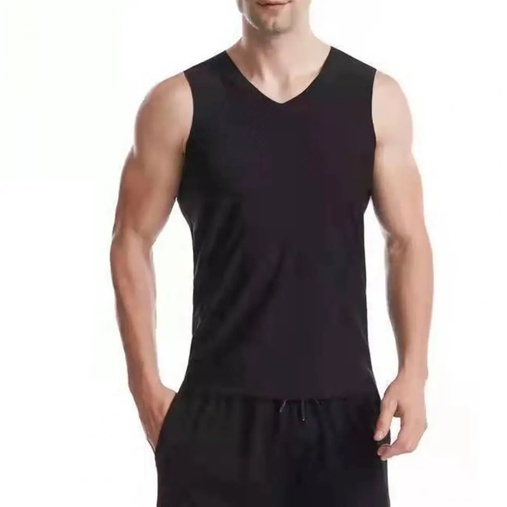 Men Tank Tops V-neck Sleeveless Men Vest Smooth Thin Elastic Solid Color Ice Silk Seamless Vest Fitness Sportwear Gym Clothing
Men Tank Tops V-neck Sleeveless Men Vest Smooth Thin Elastic Solid Color Ice Silk Seamless Vest Fitness Sportwear Gym Clothing