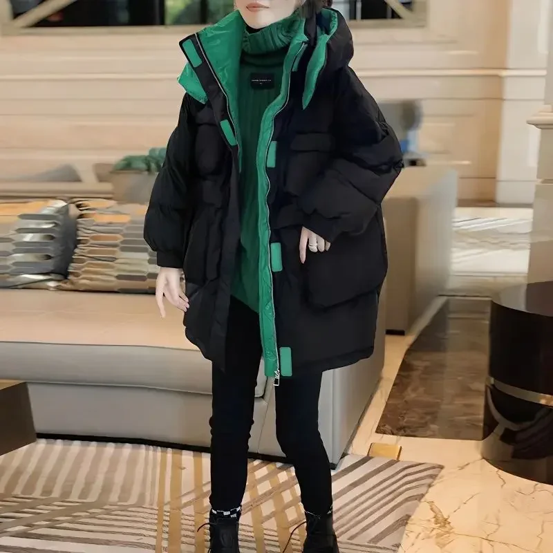 2023 new black fashion down women hooded Patchwork cotton jacket slimming and thickening jacket winter relaxation two-piece set
2023 new black fashion down women hooded Patchwork cotton jacket slimming and thickening jacket winter relaxation two-piece set