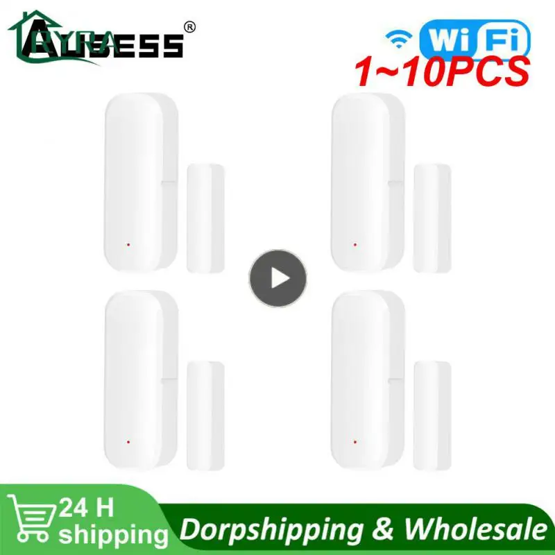 1~10PCS Tuya Smart WiFi Door Sensor Window Sensor Door Magnetic Alarm Detector Independent Magnetic Sensor Work with Alexa
1~10PCS Tuya Smart WiFi Door Sensor Window Sensor Door Magnetic Alarm Detector Independent Magnetic Sensor Work with Alexa