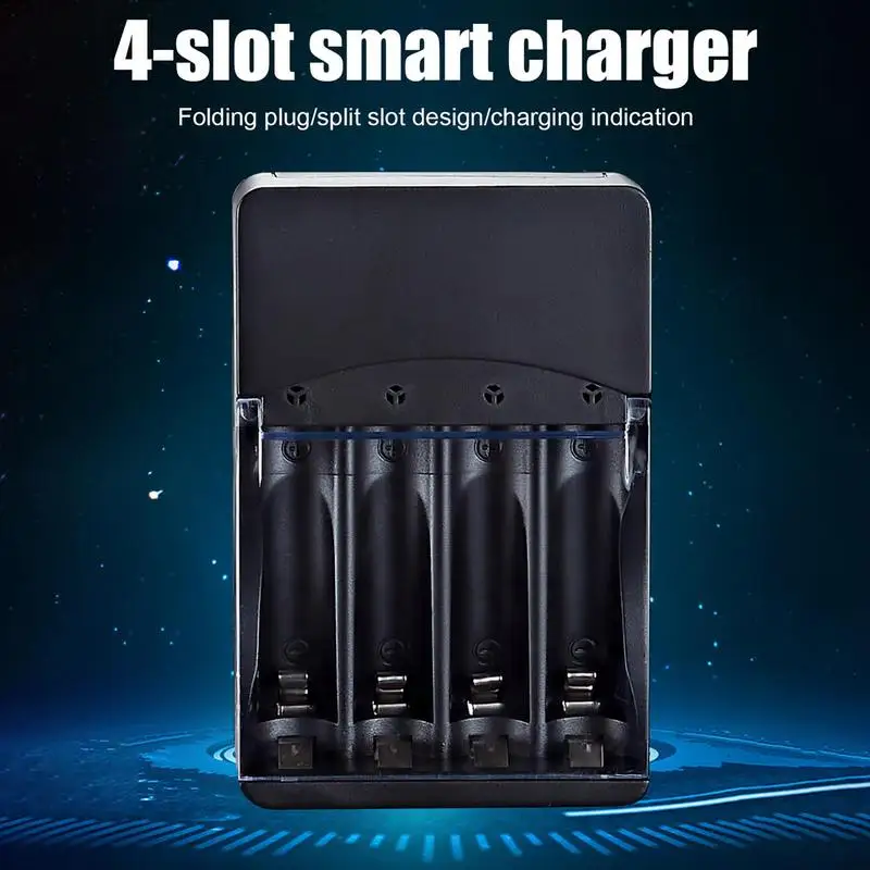 Smart Battery Charger | Fast Charger 4-Bay Smart Universal Charger| U.S. Standard Intelligent Charge Management Ic for Aa5/Aaa7
Smart Battery Charger | Fast Charger 4-Bay Smart Universal Charger| U.S. Standard Intelligent Charge Management Ic for Aa5/Aaa7