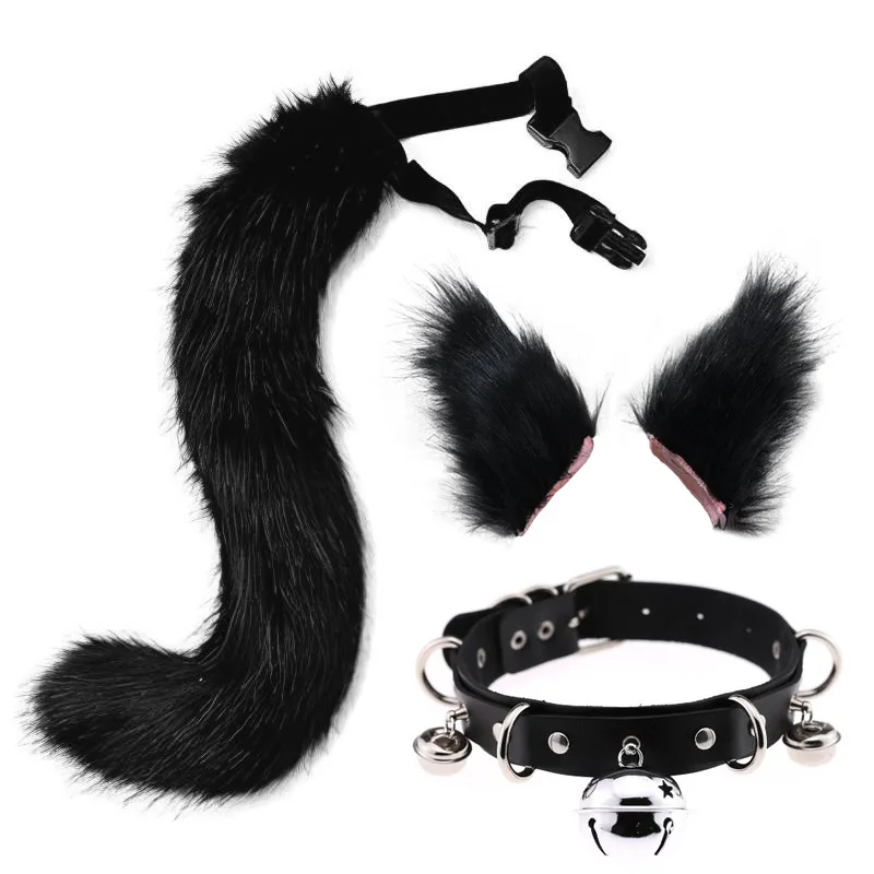 Wolf Ear Headband Tail Set Cute Girls Lolita Cospaly Fluffy Plush Headwear Sexy Bell Neck Collar Costume Masquerade Accessories
Wolf Ear Headband Tail Set Cute Girls Lolita Cospaly Fluffy Plush Headwear Sexy Bell Neck Collar Costume Masquerade Accessories