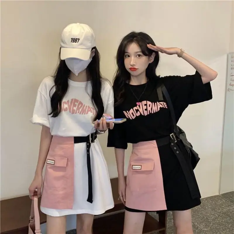 Spring and Summer New Youth College Style Suit with Belt Design Sense Girls Short-Sleeved T-Shirt Dress
Spring and Summer New Youth College Style Suit with Belt Design Sense Girls Short-Sleeved T-Shirt Dress