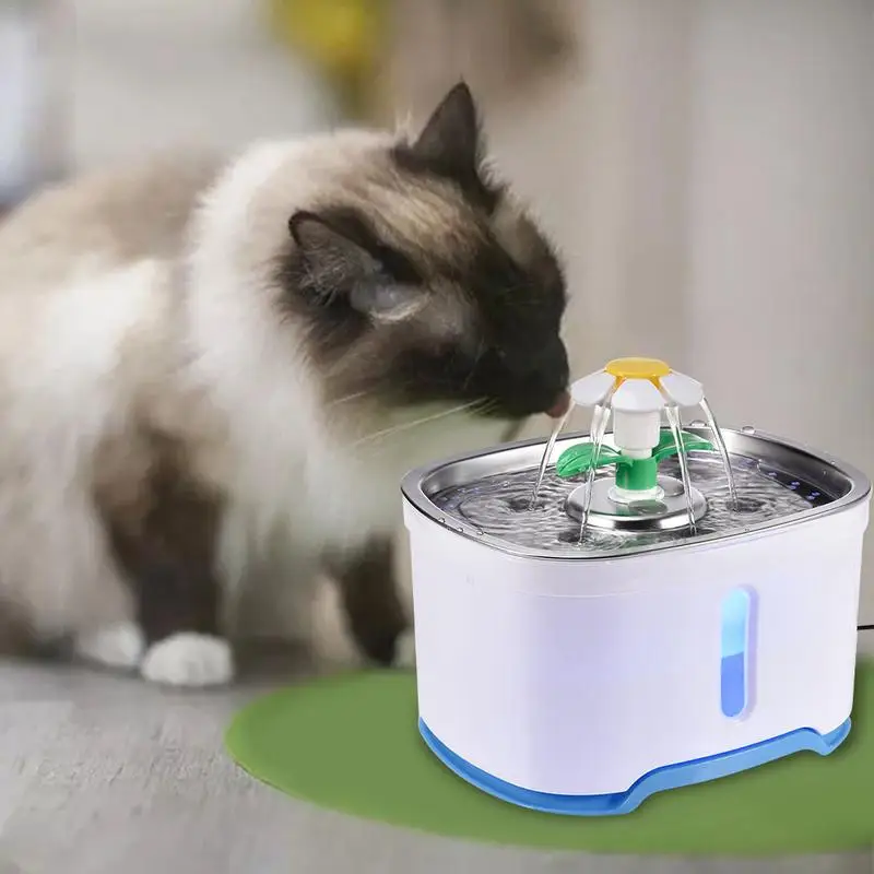 Cat Water Fountain Stainless Steel 4 Spray Modes With LED Light 2.5L Intelligent Auto Power Off Fountain Cat Water Dispenser
Cat Water Fountain Stainless Steel 4 Spray Modes With LED Light 2.5L Intelligent Auto Power Off Fountain Cat Water Dispenser