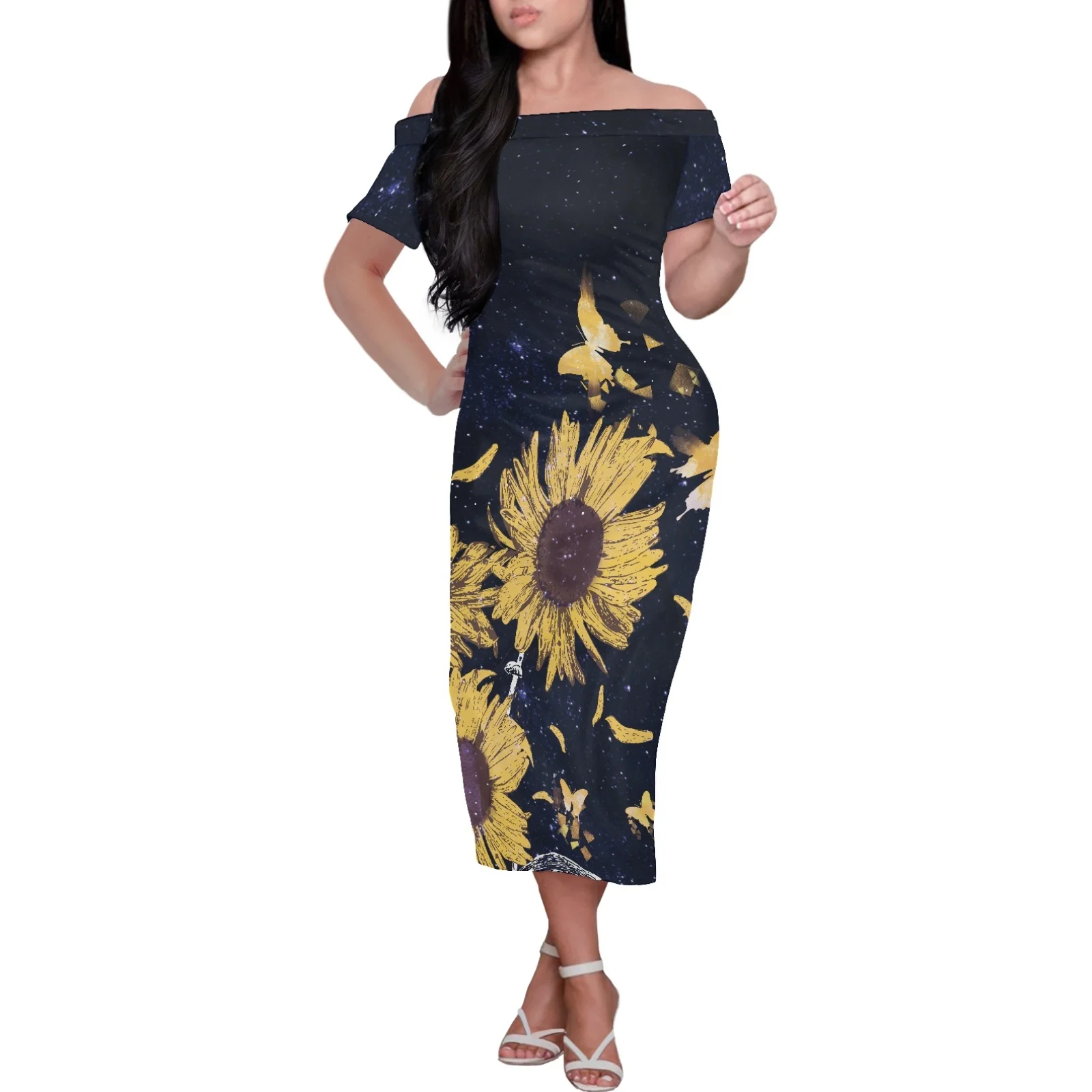 High-End Custom 2022 Summer Women's Party Dress Polynesian Tribal Print Sexy Off-The-Shoulder Fashion Elegant Banquet Dress
High-End Custom 2022 Summer Women's Party Dress Polynesian Tribal Print Sexy Off-The-Shoulder Fashion Elegant Banquet Dress
