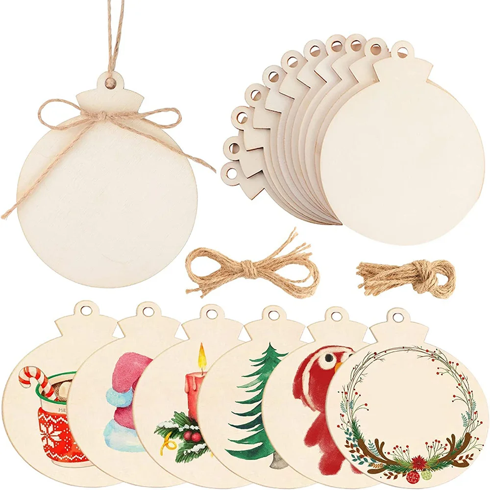 30PCS Round Wooden Ornaments with Hole Unfinished Predrilled Wood Slices Wood Circles for CraftsDIY Wooden Christmas
30PCS Round Wooden Ornaments with Hole Unfinished Predrilled Wood Slices Wood Circles for CraftsDIY Wooden Christmas