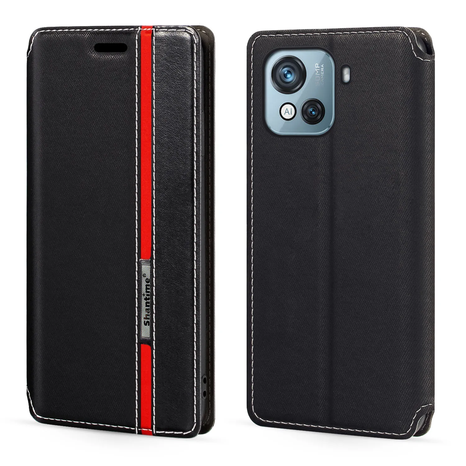 

For Blackview Oscal C80 Case Fashion Multicolor Magnetic Closure Leather Flip Case Cover with Card Holder 6.5 inches