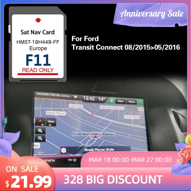 For Ford Transit Connect 08 2015 05 2016 Navi SD Map Europe F11 SYNC2 64GB Full Europe Cover
For Ford Transit Connect 08 2015 05 2016 Navi SD Map Europe F11 SYNC2 64GB Full Europe Cover