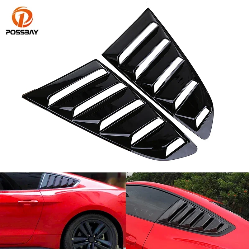 POSSBAY 1 Pair Car Quarter Side Rear Window Louvers Cover Window Shutters Car Styling for Ford Mustang Fastback 2015-present
POSSBAY 1 Pair Car Quarter Side Rear Window Louvers Cover Window Shutters Car Styling for Ford Mustang Fastback 2015-present