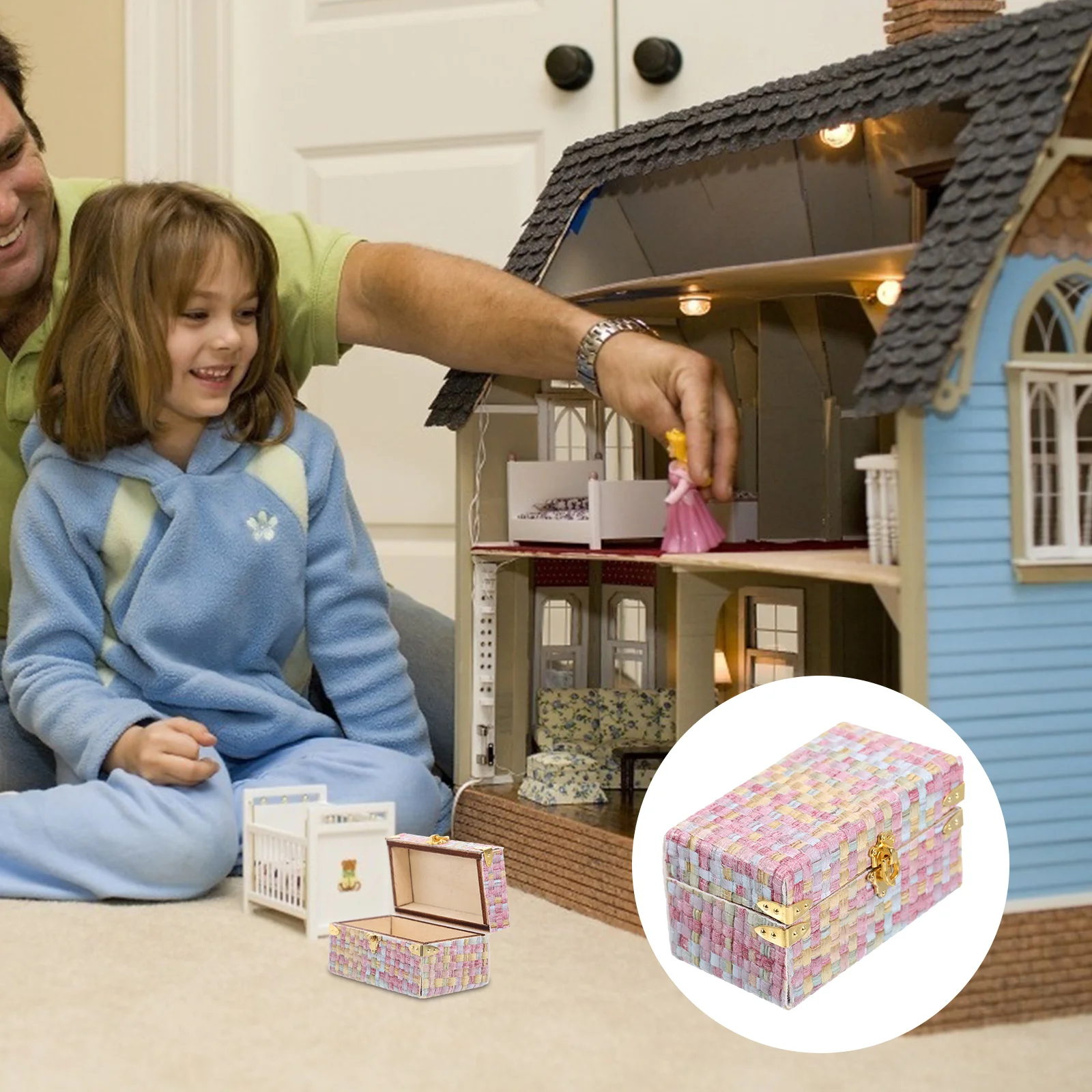 Mini Suitcase Miniature Suitacase Room Decor 1:12 Micro-scene Adornment Kids Toy House Childrens Toys
Mini Suitcase Miniature Suitacase Room Decor 1:12 Micro-scene Adornment Kids Toy House Childrens Toys
