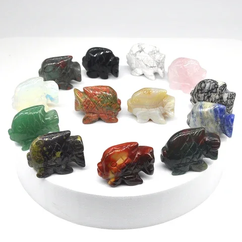 Fish Statue 1.5 Natural Stone Healing Crystal Carved Animal Figurine Room Decor Reiki Mineral Gemstone Aquarium Decoration Gift
Fish Statue 1.5 Natural Stone Healing Crystal Carved Animal Figurine Room Decor Reiki Mineral Gemstone Aquarium Decoration Gift