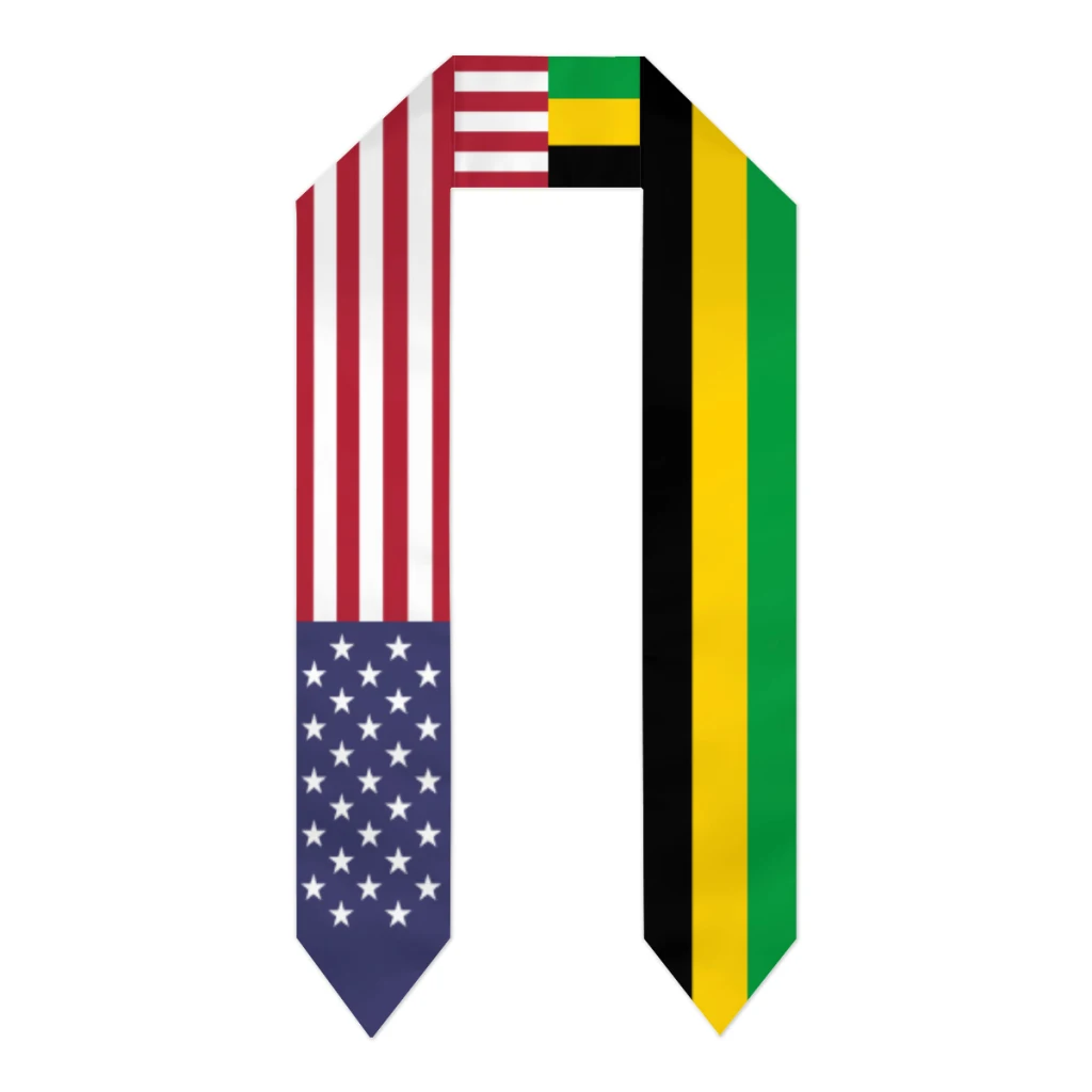 Graduation Sash Jamaica & USA United States Flag Stole Shawls Graduate Wraps Scraf International Student Pride Gifts
Graduation Sash Jamaica & USA United States Flag Stole Shawls Graduate Wraps Scraf International Student Pride Gifts