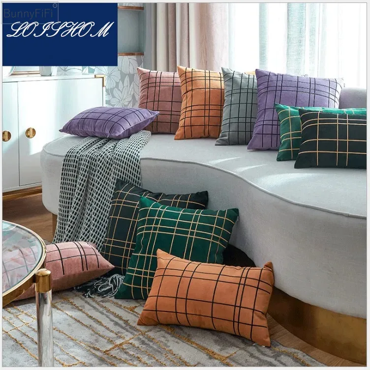 Black Embroidery Pillow Cover Grey Green Orange Velvet Geometric Cushion Cover Sofa Home Decorative Pillow Case 45x45cm/30x50cm
Black Embroidery Pillow Cover Grey Green Orange Velvet Geometric Cushion Cover Sofa Home Decorative Pillow Case 45x45cm/30x50cm