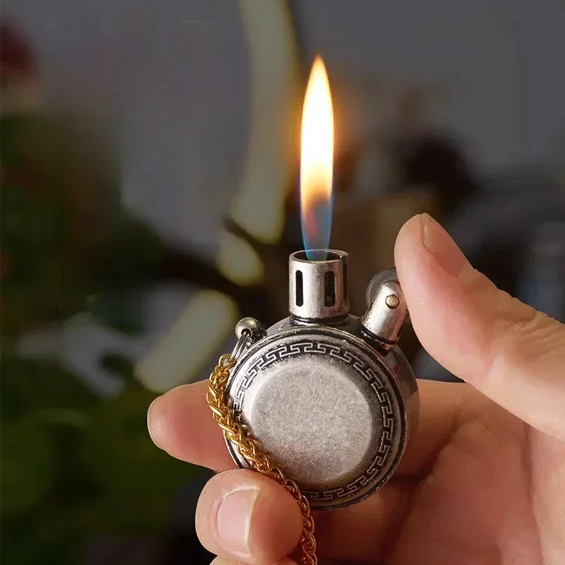 2023 Classic Vintage Pocket Watch Kerosene Lighter Portable Mini Gasoline Lighter Oil Round Metal Unusual Series Men's Gift
2023 Classic Vintage Pocket Watch Kerosene Lighter Portable Mini Gasoline Lighter Oil Round Metal Unusual Series Men's Gift