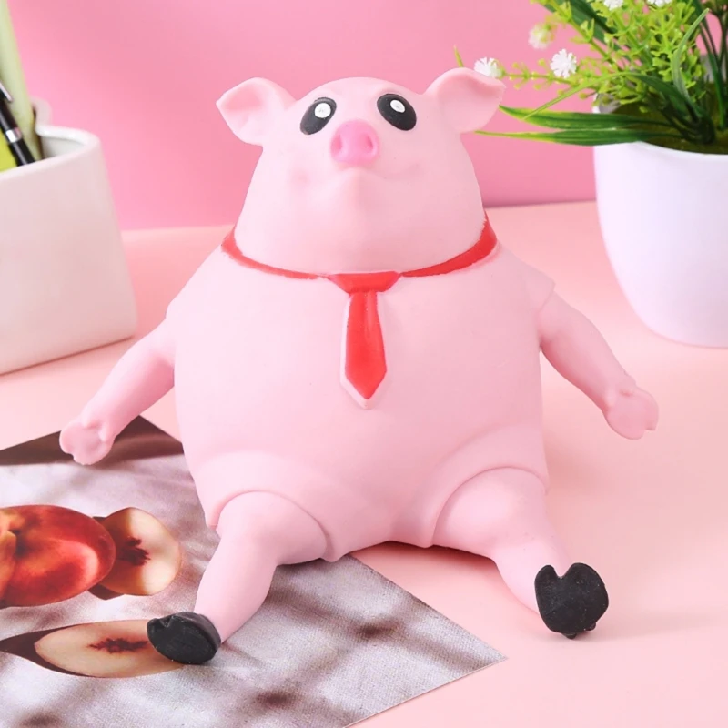 

Cartoon Pig Soft Squishy Toy Pig Shape Decompression Toy for Kids Adult Squishy Stress Reliever Fidgets Presents for Kid