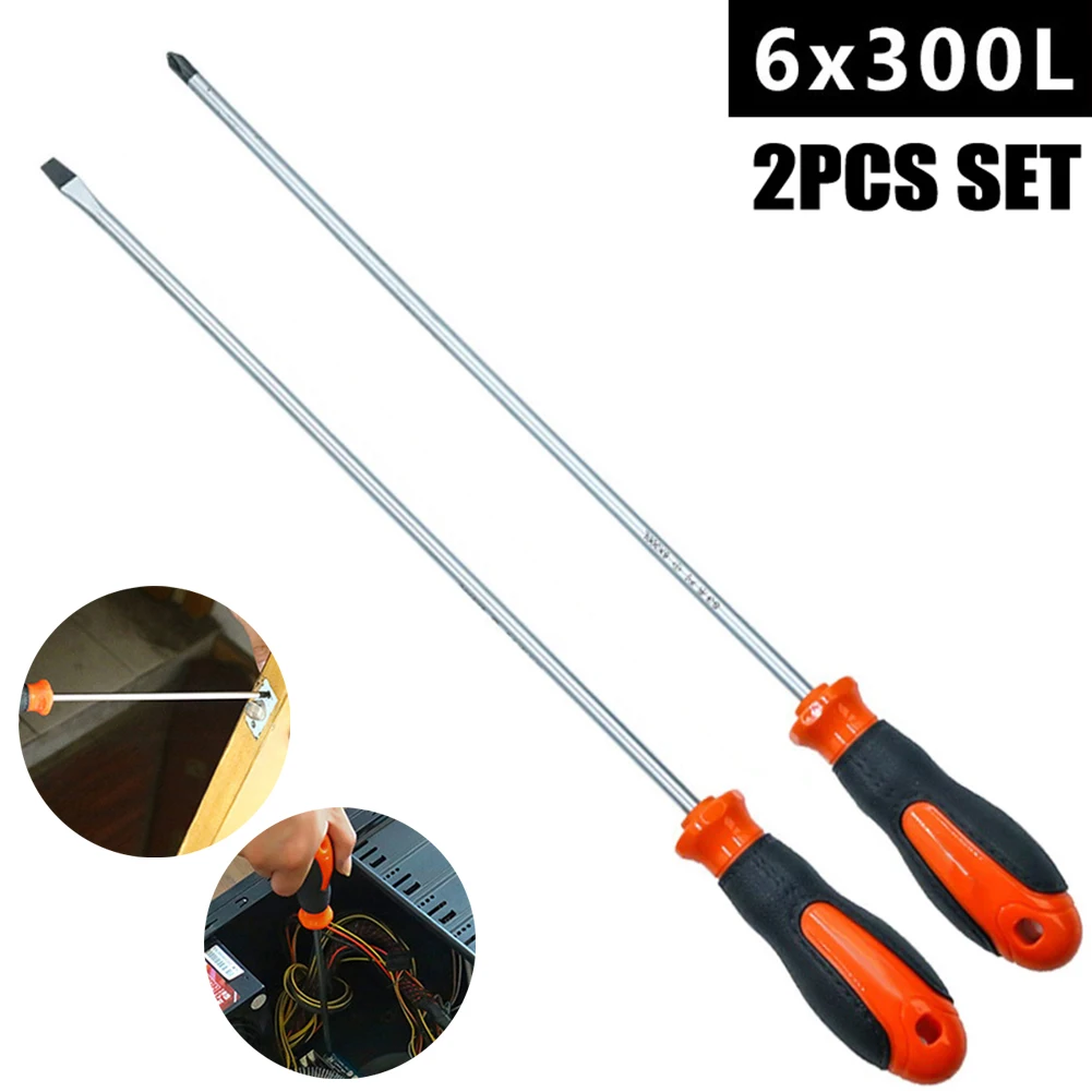 Cross Screwdriver Slotted Screwdriver 12Inch Long Slotted Cross Screwdriver Magnetic Screwdriver W/ Rubber Handle Part
Cross Screwdriver Slotted Screwdriver 12Inch Long Slotted Cross Screwdriver Magnetic Screwdriver W/ Rubber Handle Part