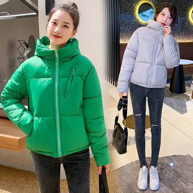 2023 Winter Jacket Women's Jacket Women's Down Cotton-padded Bread Coat Thick Loose Pure Color Short Hooded Women's Coat Parkas
2023 Winter Jacket Women's Jacket Women's Down Cotton-padded Bread Coat Thick Loose Pure Color Short Hooded Women's Coat Parkas