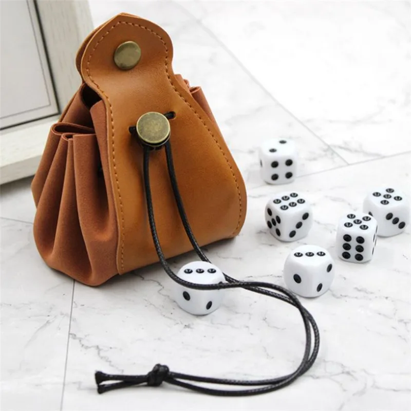PU Leather Dice Bag Tray Medieval Viking Style Jewelry Packing Drawstring Pouches For D&D Role Playing RPG Game Coin Purse
PU Leather Dice Bag Tray Medieval Viking Style Jewelry Packing Drawstring Pouches For D&D Role Playing RPG Game Coin Purse