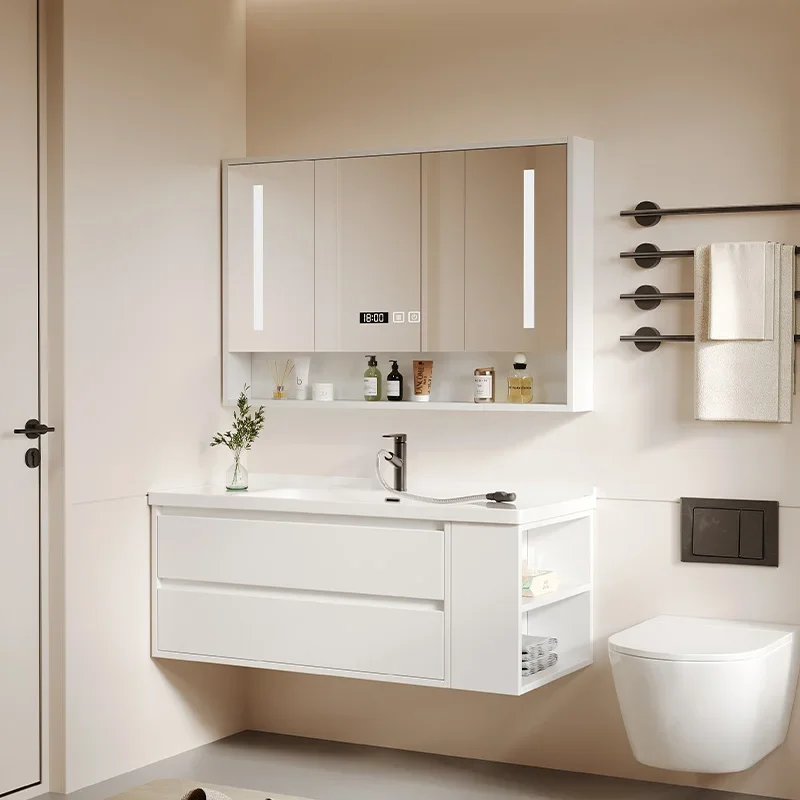 

Smart Toilet Combination Bathroom Cabinet Washstand Washbasin Wall Cupboard