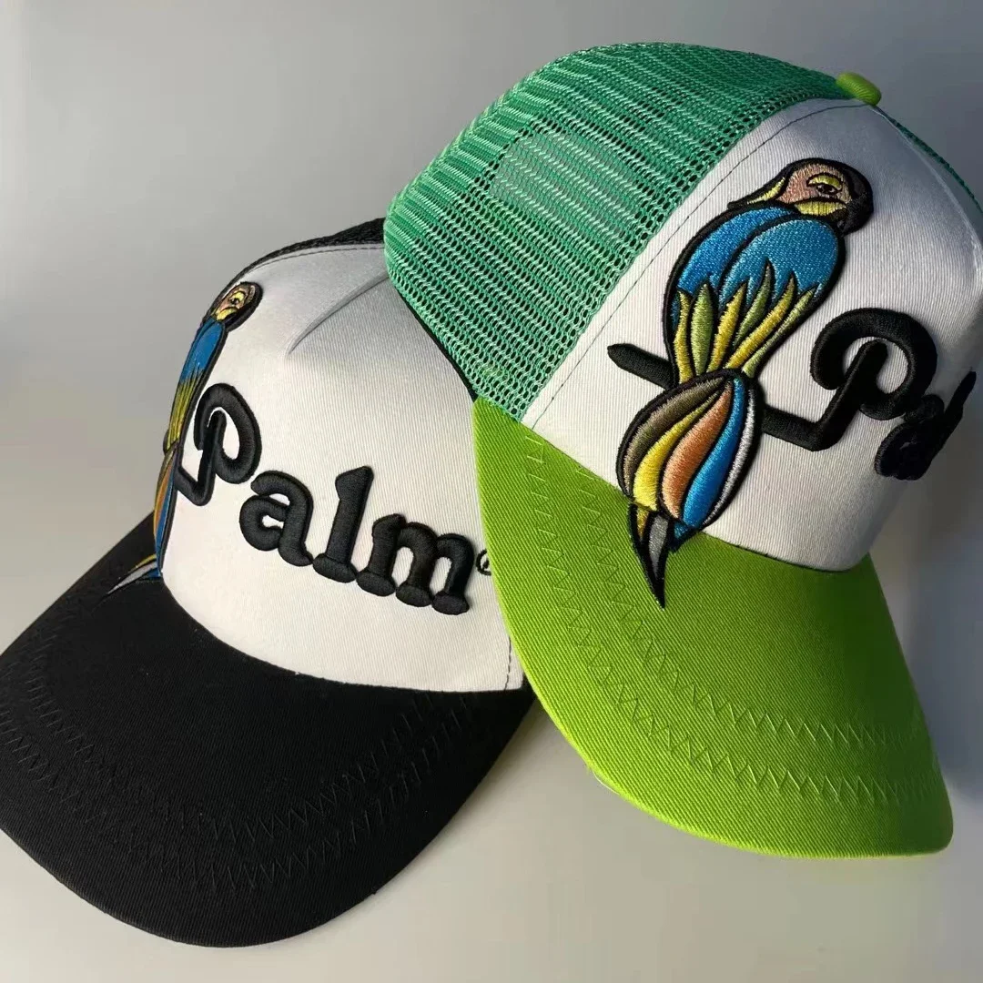 Summer New High Quality Colorful Parrot Bear Palm Letter Embroidered Baseball Cap for Men Adjustable Mesh Caps Hip Hop Hat
Summer New High Quality Colorful Parrot Bear Palm Letter Embroidered Baseball Cap for Men Adjustable Mesh Caps Hip Hop Hat