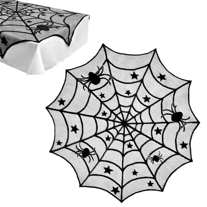 Lace Spider Web Tablecloth Decorative Spider Cobweb Table Cloth Spider Webs Table Cloth Halloween Tablecloth For Halloween Party
Lace Spider Web Tablecloth Decorative Spider Cobweb Table Cloth Spider Webs Table Cloth Halloween Tablecloth For Halloween Party