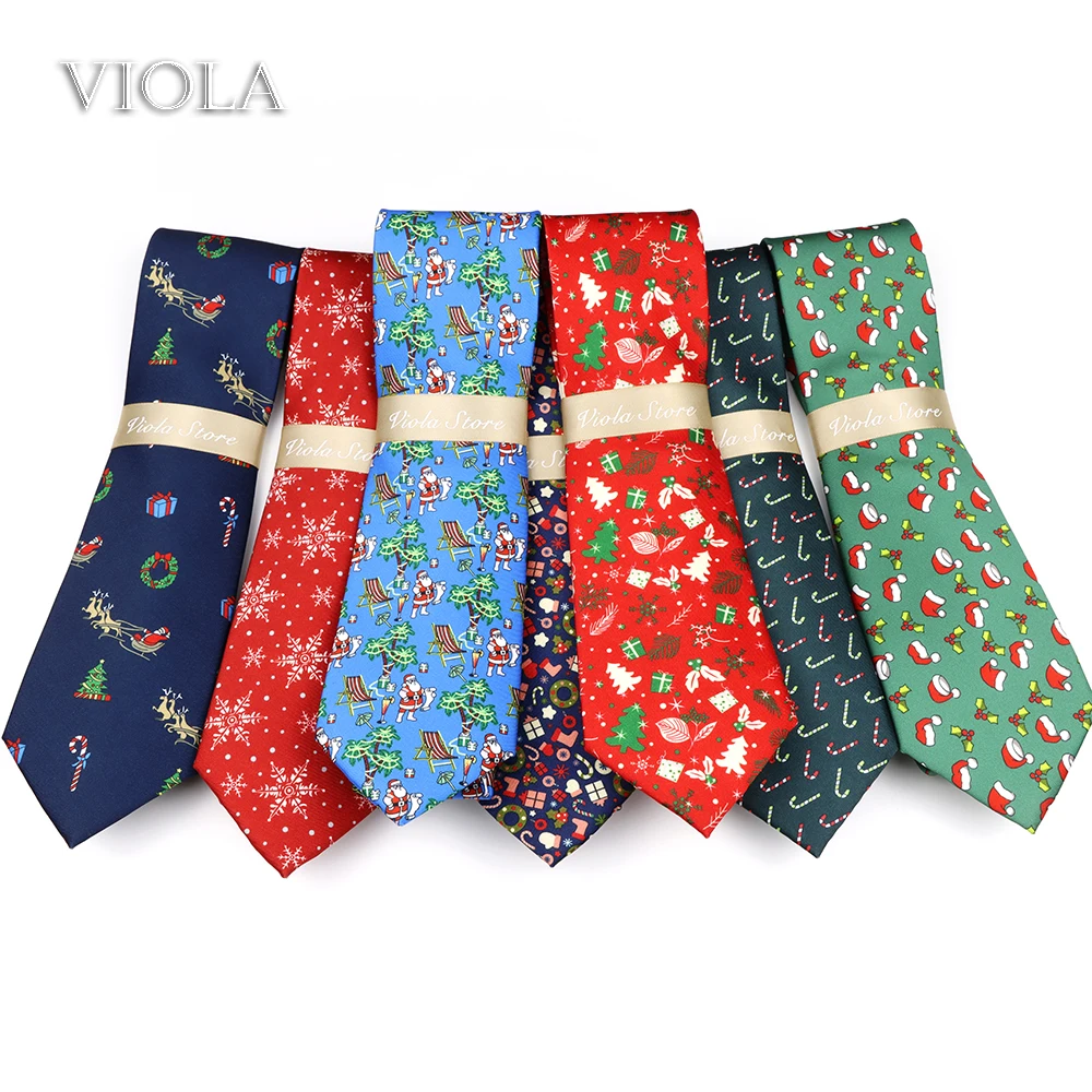 

Hot Quality Cute Funny Christmas 8cm Necktie Polyester Silk Touch Cartoon Dog Deer Sheep Men Casual Suit Cravat Gift Accessory