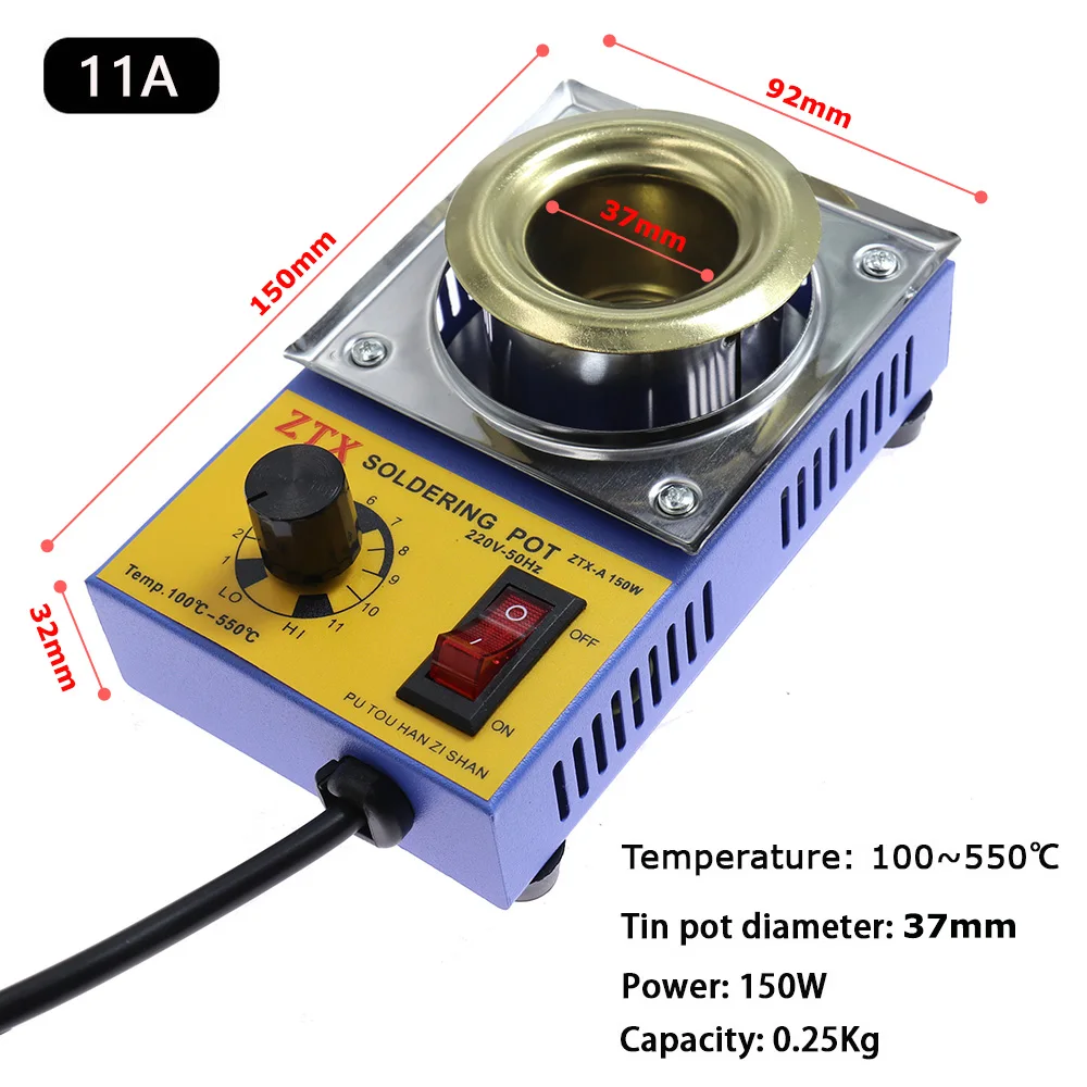 220V 150/160W Adjustable Temperature Tin Melting Furnace Stove Pot Tools EU Plug 220V 150/160W Adjustable Temperature Tin Melting Furnace Stove Pot Tools EU Plug
