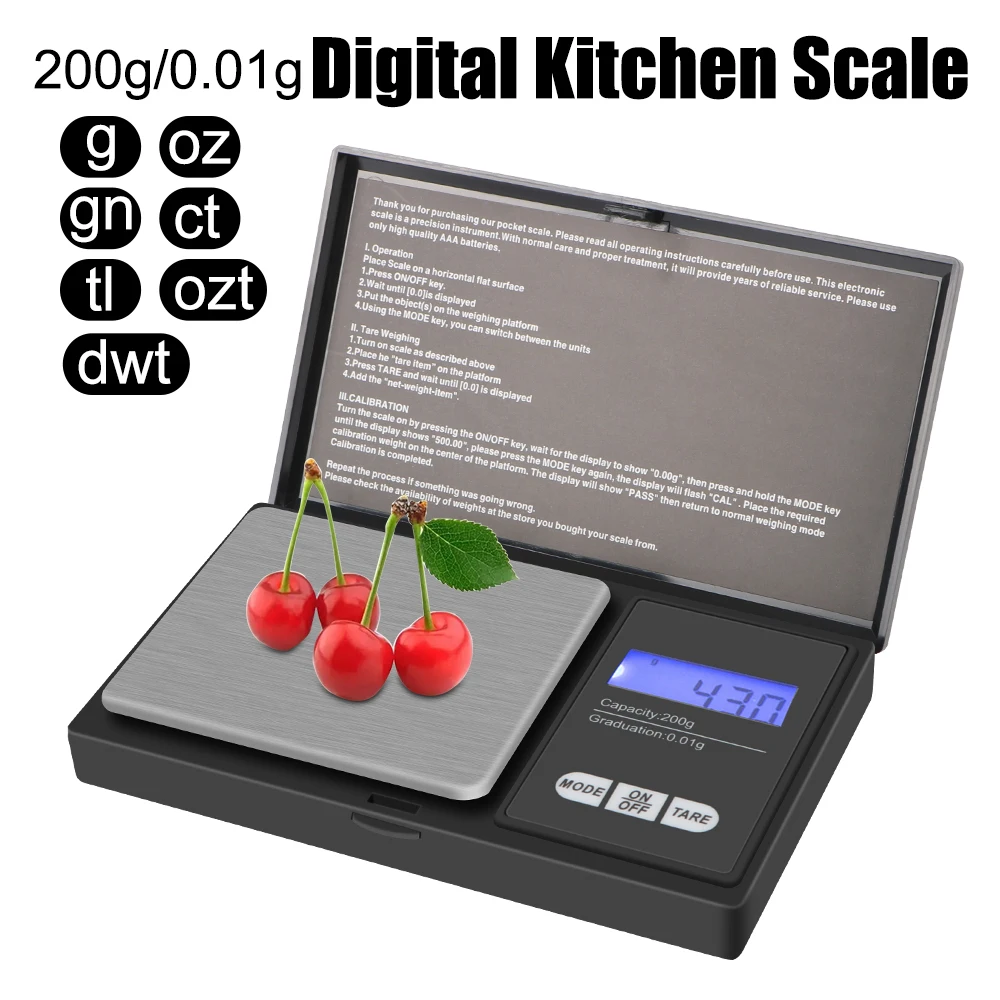 For Jewelry Gram Weight For Kitchen 200G-0.01G Mini Digital Scale High Accuracy Backlight Electric Pocket Precise LCD 1Pcs
For Jewelry Gram Weight For Kitchen 200G-0.01G Mini Digital Scale High Accuracy Backlight Electric Pocket Precise LCD 1Pcs