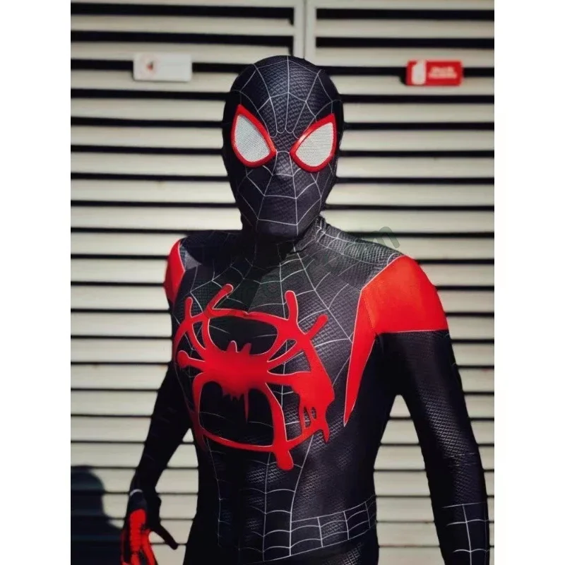 

Костюм для косплея Майлс Моралес, костюм супергероя Зентаи, боди Человека-паука в костюм-косплей паука для детей и взрослых, наряд для вечеринки
