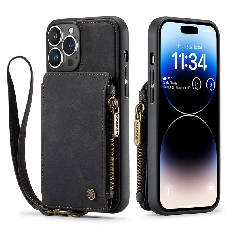 Leather Phone Back Case For iPhone 14 13 12 11 Pro Max Plus Mini X XS XR Zipper Wallet Phone Back Cover Phone Protective Cover
Leather Phone Back Case For iPhone 14 13 12 11 Pro Max Plus Mini X XS XR Zipper Wallet Phone Back Cover Phone Protective Cover
