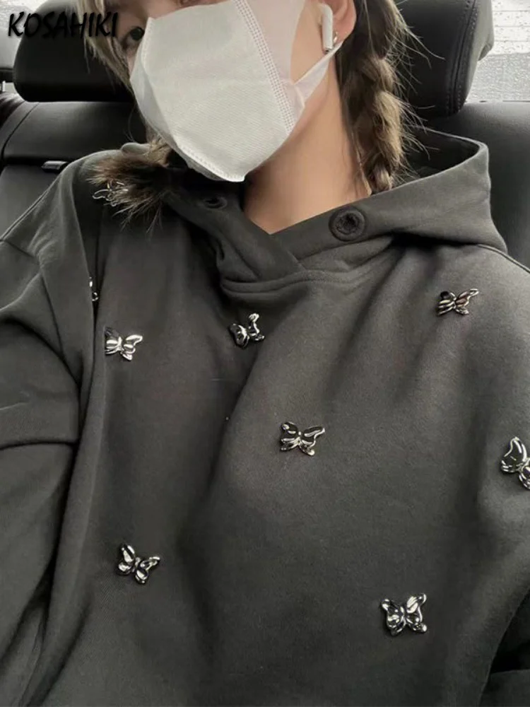 Butterfly Beading Vintage Hoodies Women 2023 Autumn New Punk Ins Harajuku Sweatshirt Y2k Aesthetic Grunge Pullover Tops
Butterfly Beading Vintage Hoodies Women 2023 Autumn New Punk Ins Harajuku Sweatshirt Y2k Aesthetic Grunge Pullover Tops