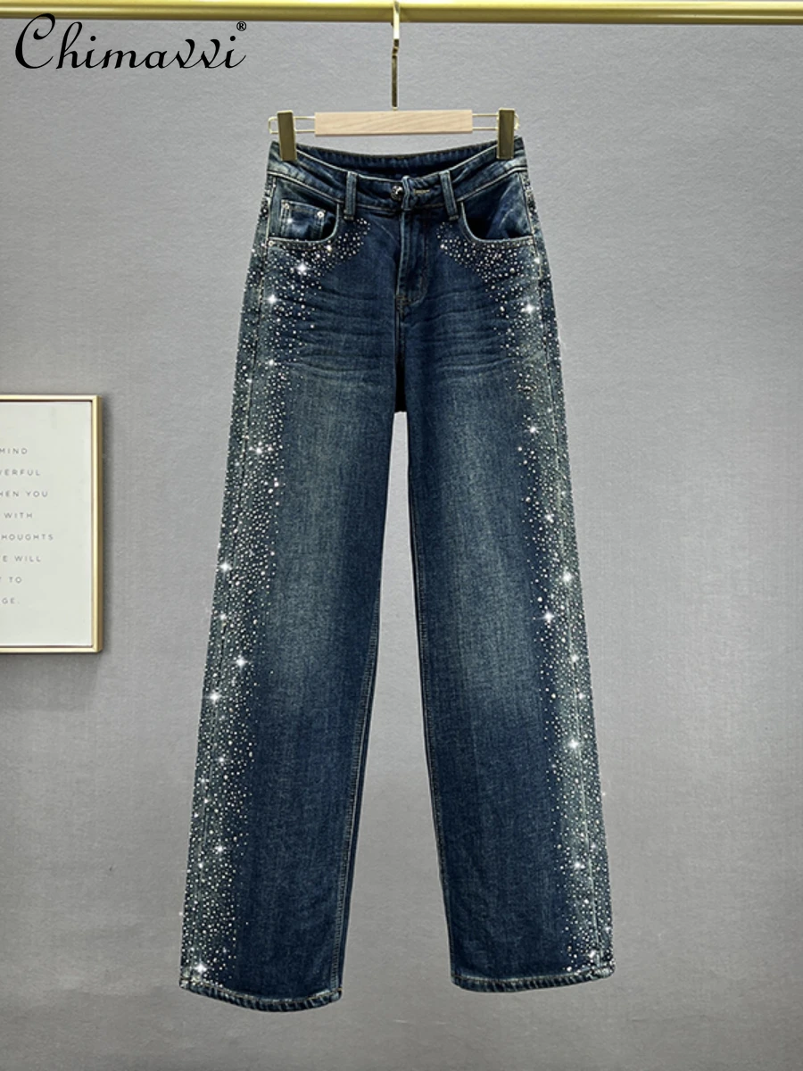 Fleece Jeans for Women 2023 Winter Clothes New Fashion High Waist Loose Slim-fit European Heavy Hot Drilling Wide Leg Trousers
Fleece Jeans for Women 2023 Winter Clothes New Fashion High Waist Loose Slim-fit European Heavy Hot Drilling Wide Leg Trousers