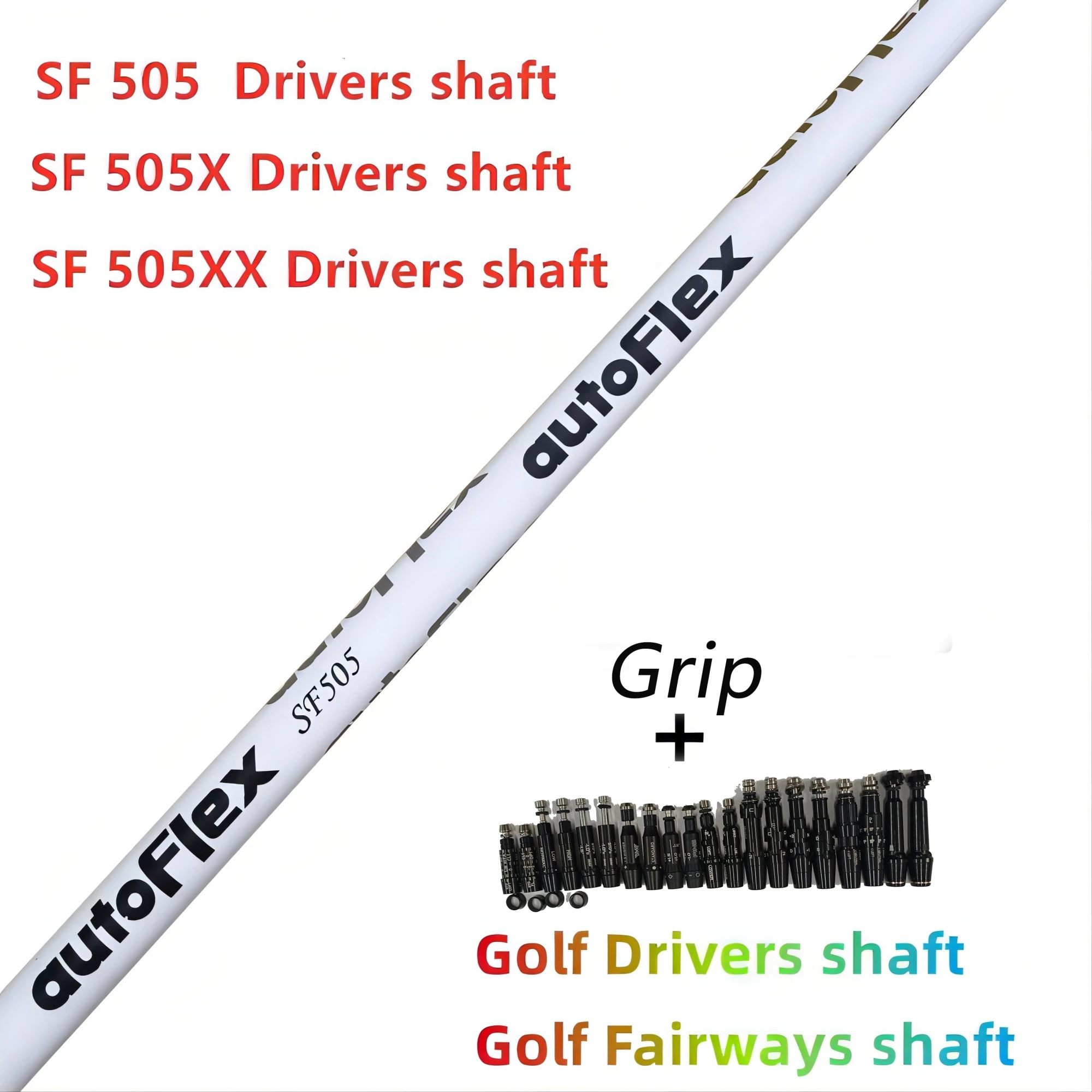 

Golf shaft White Autoflex Golf driver shaft SF405/SF505/SF505X/SF505XX Graphite Shaft wood shaft Free assembly sleeve and grip