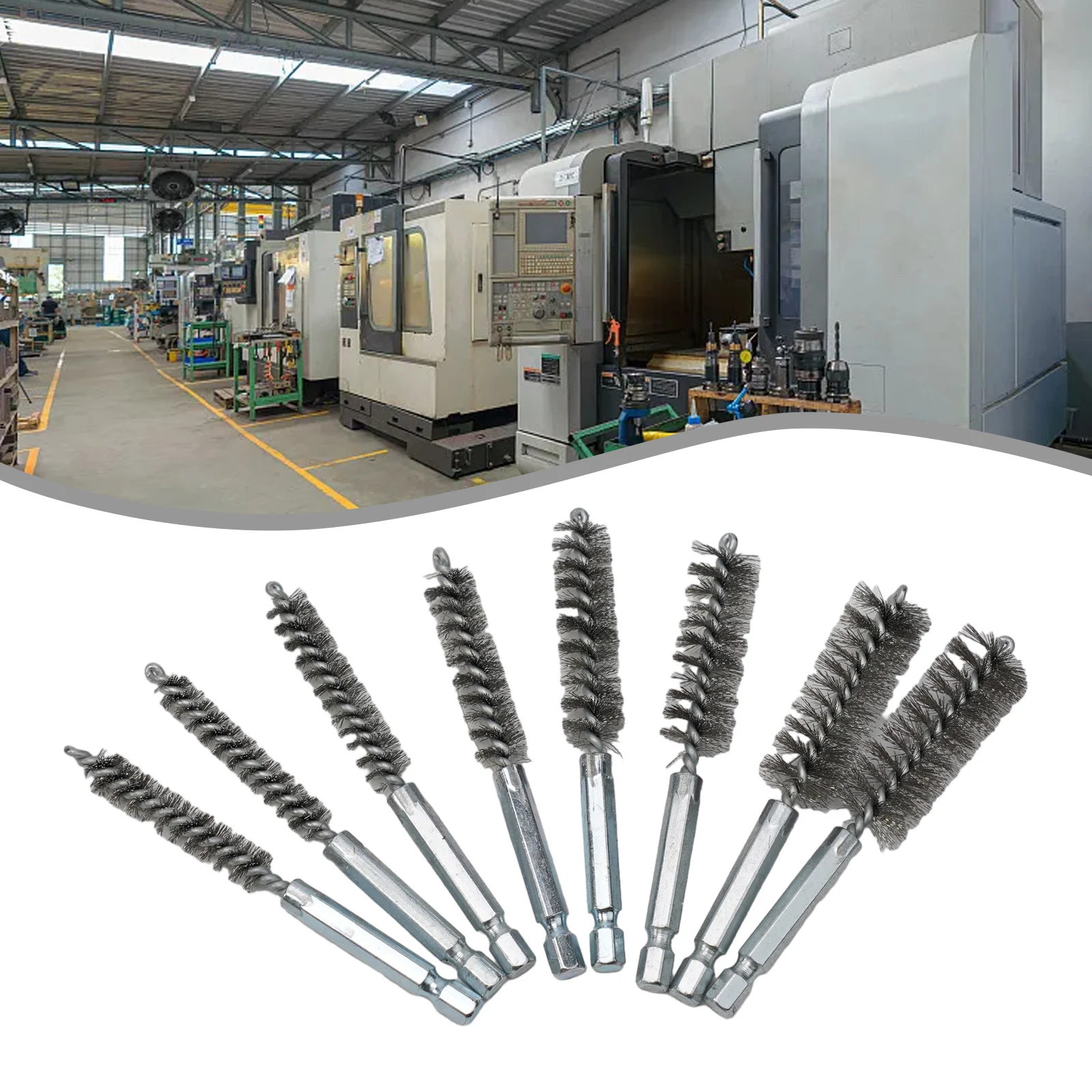 New 8 Pcs 8-19mm Wire Tube Machinery Cleaning Brush Rust Cleaner Washing Polishing Tools For Automotive Manufacturing Processing
New 8 Pcs 8-19mm Wire Tube Machinery Cleaning Brush Rust Cleaner Washing Polishing Tools For Automotive Manufacturing Processing