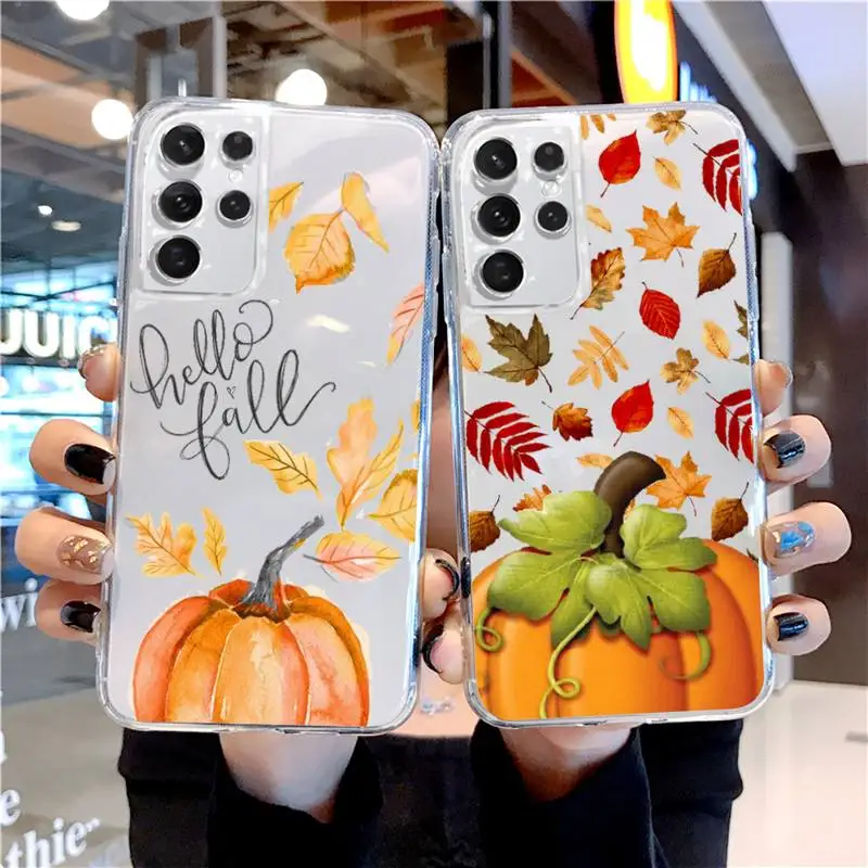 Pumpkin Autumn fall leaf Phone Case Transparent for Xiaomi Poco F3 X3 nfc m3 mi Redmi note 11 10t 10 8 9 pro lite
Pumpkin Autumn fall leaf Phone Case Transparent for Xiaomi Poco F3 X3 nfc m3 mi Redmi note 11 10t 10 8 9 pro lite