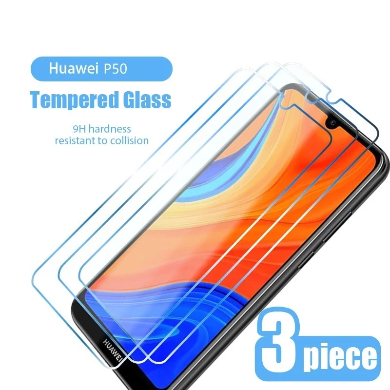 

3PCS Tempered Glass for Huawei P50 P40 P30 P20 Lite Pro Protective Glass for Huawei P Smart 2021 2020 2019 Y9S Screen Protector