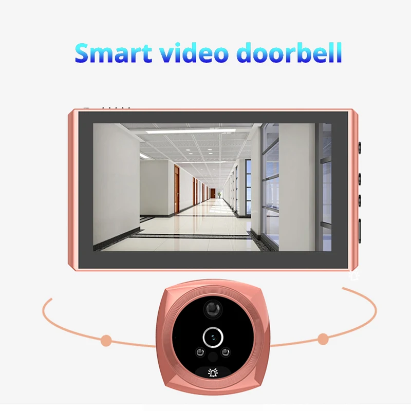 Ultra-thin Smart Video Doorbell Electronic Peephole Home Surveillance Camera Anti-theft Door Dedicated Door Bell Safety Monitor
Ultra-thin Smart Video Doorbell Electronic Peephole Home Surveillance Camera Anti-theft Door Dedicated Door Bell Safety Monitor