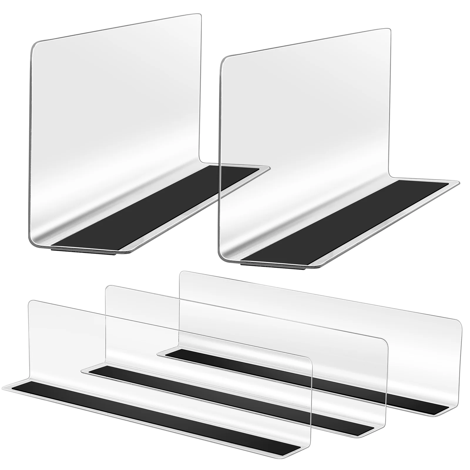 Plastic Shelf Dividers Store Goods Separators L-Shaped Plastic Shelf Divider Supermarket Commodity Divider Magnetic Baffle
Plastic Shelf Dividers Store Goods Separators L-Shaped Plastic Shelf Divider Supermarket Commodity Divider Magnetic Baffle