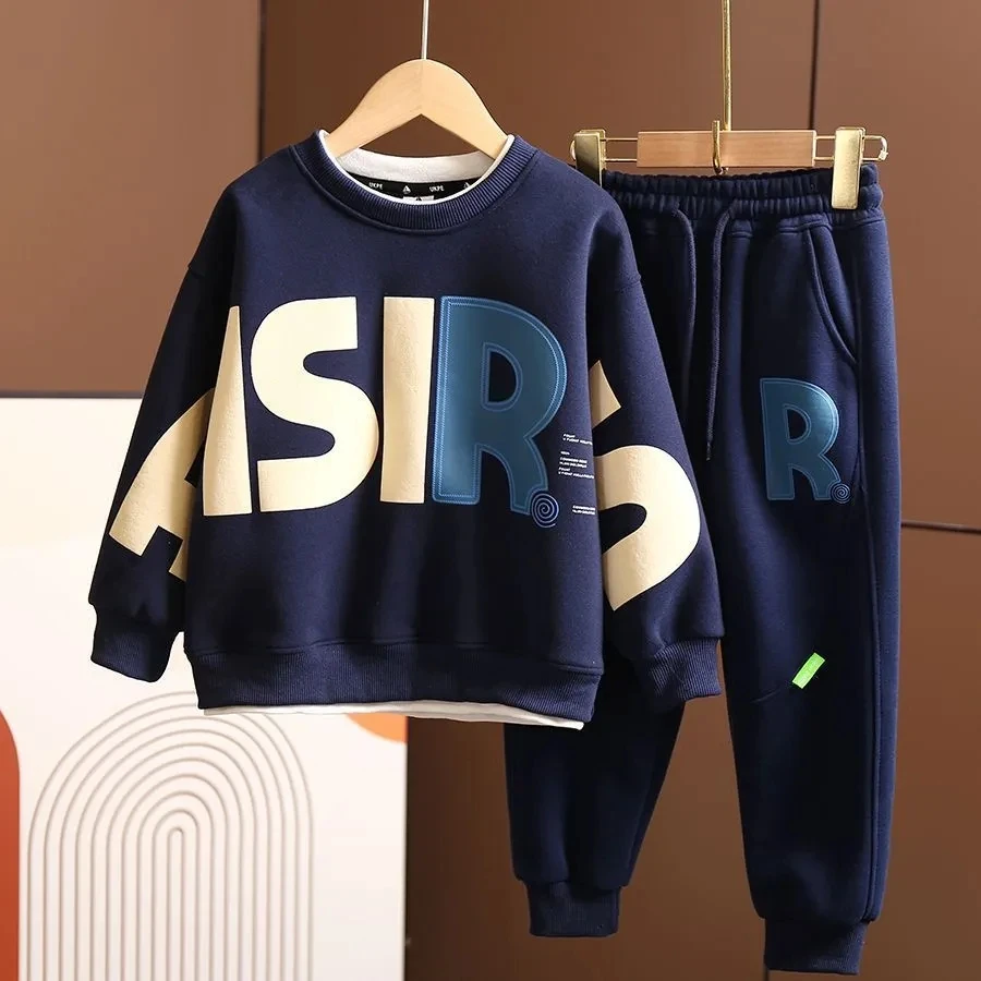 Boys 2023 New Autumn Spring Trendy 2pcs Sweaters+Pants Sports Suits 4-12 Years Kids Leisure Loose Outfits Children Clothes Sets
Boys 2023 New Autumn Spring Trendy 2pcs Sweaters+Pants Sports Suits 4-12 Years Kids Leisure Loose Outfits Children Clothes Sets