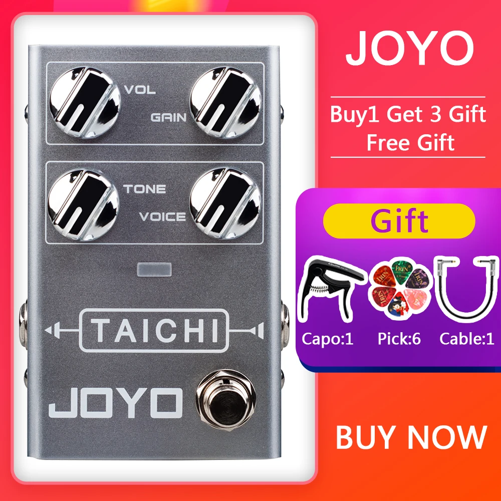 JOYO Effects Pedal R-02 TAICHI Overdrive Pedal for Electric Guitar Low Gain Overdrive Pedal Effect Overload Music Accessorie
JOYO Effects Pedal R-02 TAICHI Overdrive Pedal for Electric Guitar Low Gain Overdrive Pedal Effect Overload Music Accessorie