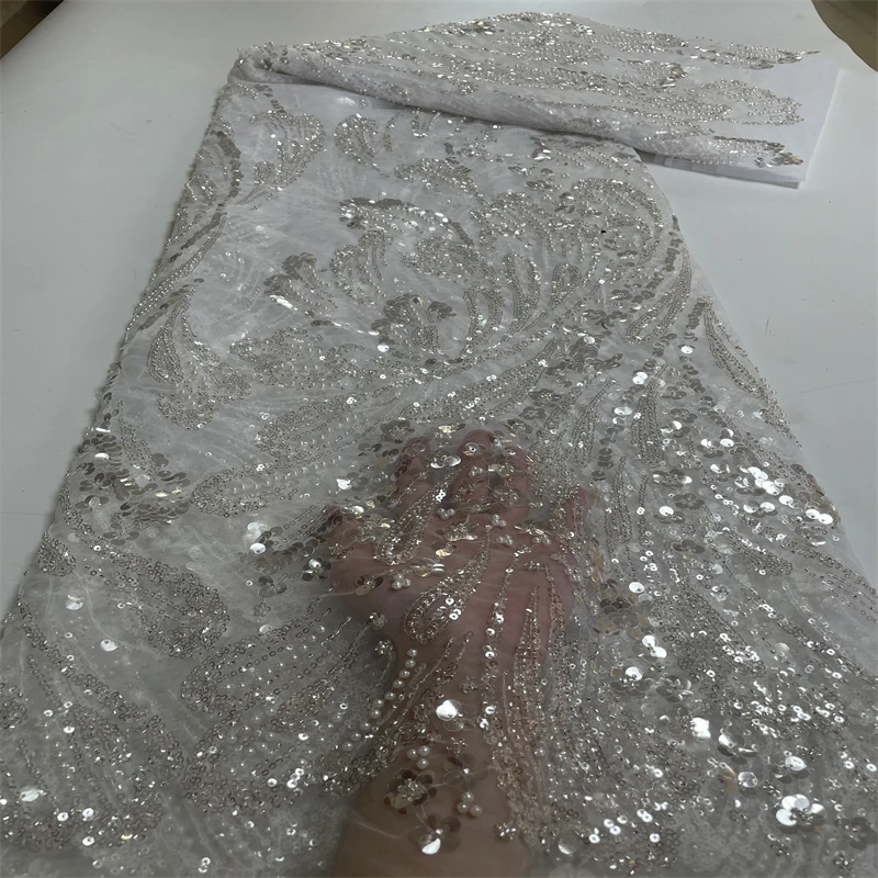 Latest Nigerian African Tulle Lace Fabric Embroidery 2022 High Quality tulle Lace Wedding Material For Bridal 5 Yards dx-250 
Latest Nigerian African Tulle Lace Fabric Embroidery 2022 High Quality tulle Lace Wedding Material For Bridal 5 Yards dx-250