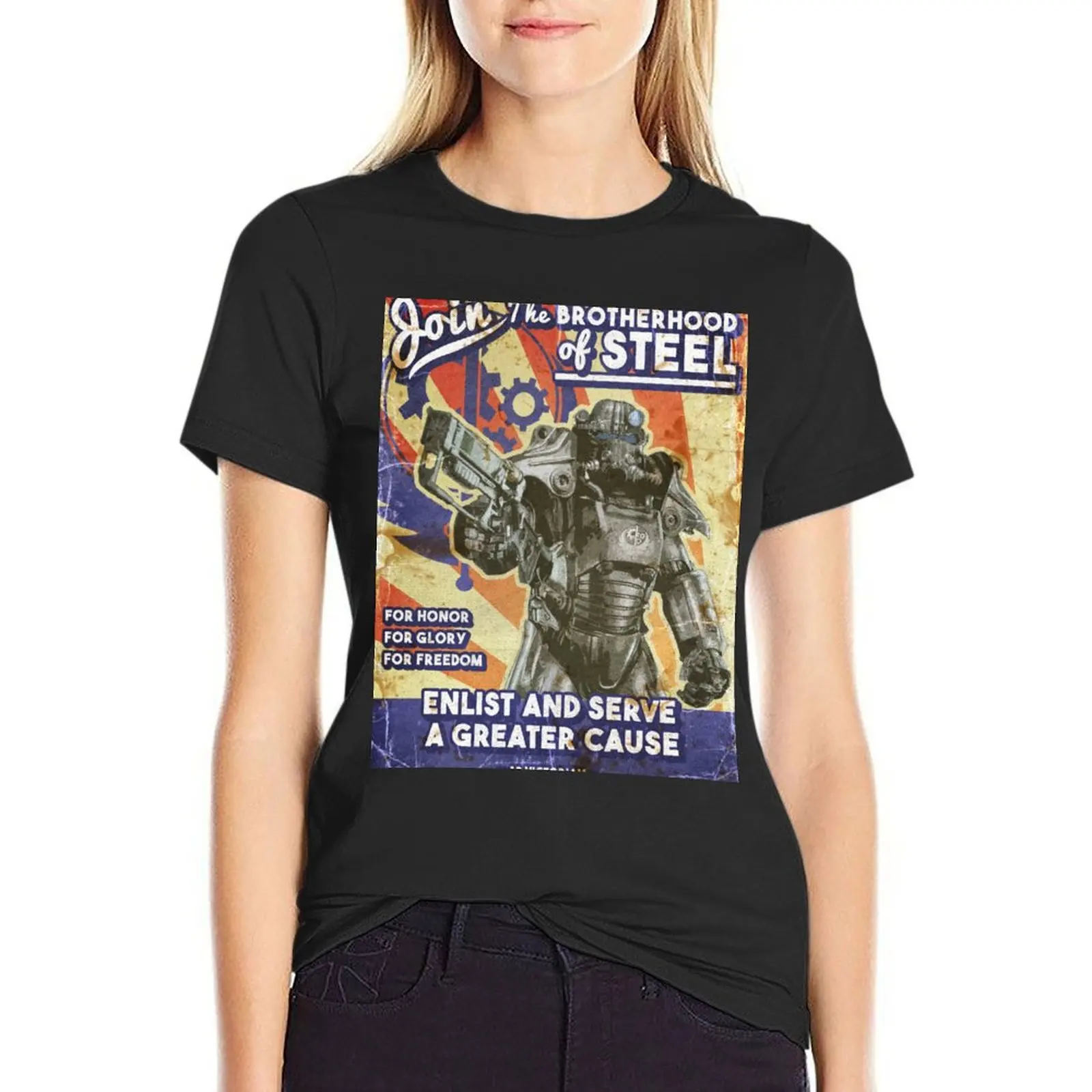Brotherhood Propaganda Poster T-Shirt t-shirts for Women cotton Woman clothes black t shirts for Women
Brotherhood Propaganda Poster T-Shirt t-shirts for Women cotton Woman clothes black t shirts for Women